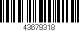Código de barras (EAN, GTIN, SKU, ISBN): '43679318'