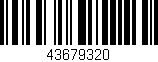 Código de barras (EAN, GTIN, SKU, ISBN): '43679320'