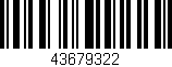 Código de barras (EAN, GTIN, SKU, ISBN): '43679322'