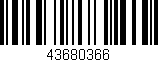 Código de barras (EAN, GTIN, SKU, ISBN): '43680366'