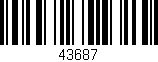 Código de barras (EAN, GTIN, SKU, ISBN): '43687'