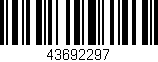 Código de barras (EAN, GTIN, SKU, ISBN): '43692297'