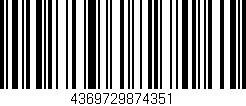 Código de barras (EAN, GTIN, SKU, ISBN): '4369729874351'