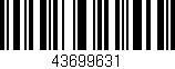Código de barras (EAN, GTIN, SKU, ISBN): '43699631'