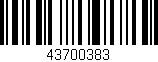 Código de barras (EAN, GTIN, SKU, ISBN): '43700383'
