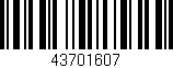 Código de barras (EAN, GTIN, SKU, ISBN): '43701607'