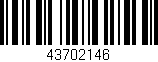 Código de barras (EAN, GTIN, SKU, ISBN): '43702146'