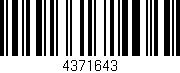 Código de barras (EAN, GTIN, SKU, ISBN): '4371643'