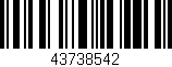 Código de barras (EAN, GTIN, SKU, ISBN): '43738542'