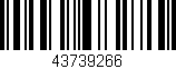 Código de barras (EAN, GTIN, SKU, ISBN): '43739266'