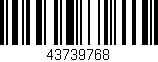Código de barras (EAN, GTIN, SKU, ISBN): '43739768'