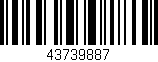 Código de barras (EAN, GTIN, SKU, ISBN): '43739887'