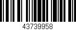 Código de barras (EAN, GTIN, SKU, ISBN): '43739958'