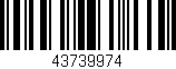 Código de barras (EAN, GTIN, SKU, ISBN): '43739974'