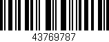 Código de barras (EAN, GTIN, SKU, ISBN): '43769787'