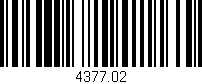 Código de barras (EAN, GTIN, SKU, ISBN): '4377.02'
