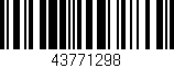 Código de barras (EAN, GTIN, SKU, ISBN): '43771298'
