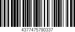 Código de barras (EAN, GTIN, SKU, ISBN): '4377475790337'