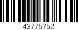 Código de barras (EAN, GTIN, SKU, ISBN): '43775752'