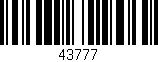 Código de barras (EAN, GTIN, SKU, ISBN): '43777'