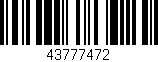Código de barras (EAN, GTIN, SKU, ISBN): '43777472'