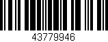 Código de barras (EAN, GTIN, SKU, ISBN): '43779946'
