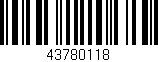 Código de barras (EAN, GTIN, SKU, ISBN): '43780118'