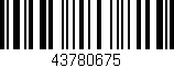 Código de barras (EAN, GTIN, SKU, ISBN): '43780675'