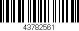 Código de barras (EAN, GTIN, SKU, ISBN): '43782561'