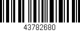 Código de barras (EAN, GTIN, SKU, ISBN): '43782680'