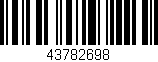 Código de barras (EAN, GTIN, SKU, ISBN): '43782698'