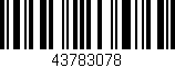 Código de barras (EAN, GTIN, SKU, ISBN): '43783078'