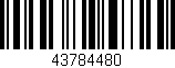 Código de barras (EAN, GTIN, SKU, ISBN): '43784480'