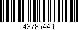 Código de barras (EAN, GTIN, SKU, ISBN): '43785440'
