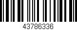 Código de barras (EAN, GTIN, SKU, ISBN): '43786336'