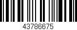Código de barras (EAN, GTIN, SKU, ISBN): '43786675'