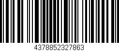 Código de barras (EAN, GTIN, SKU, ISBN): '4378852327863'