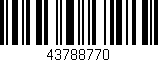 Código de barras (EAN, GTIN, SKU, ISBN): '43788770'