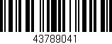 Código de barras (EAN, GTIN, SKU, ISBN): '43789041'