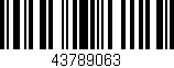 Código de barras (EAN, GTIN, SKU, ISBN): '43789063'