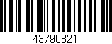 Código de barras (EAN, GTIN, SKU, ISBN): '43790821'
