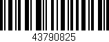 Código de barras (EAN, GTIN, SKU, ISBN): '43790825'