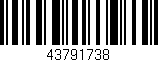 Código de barras (EAN, GTIN, SKU, ISBN): '43791738'