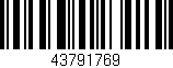 Código de barras (EAN, GTIN, SKU, ISBN): '43791769'