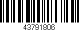 Código de barras (EAN, GTIN, SKU, ISBN): '43791806'