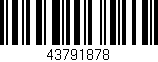 Código de barras (EAN, GTIN, SKU, ISBN): '43791878'