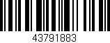 Código de barras (EAN, GTIN, SKU, ISBN): '43791883'