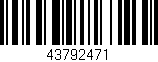 Código de barras (EAN, GTIN, SKU, ISBN): '43792471'