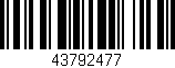 Código de barras (EAN, GTIN, SKU, ISBN): '43792477'