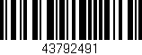 Código de barras (EAN, GTIN, SKU, ISBN): '43792491'